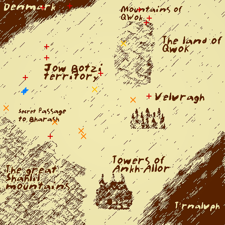 Player location map for Oberon
